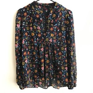 Zara • Floral Blouse